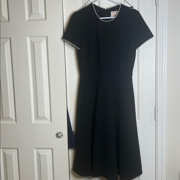 Gal Meets Glam Victoria Pearl-Trim Fit & Flare Dress size 10 - Picture 10 of 10